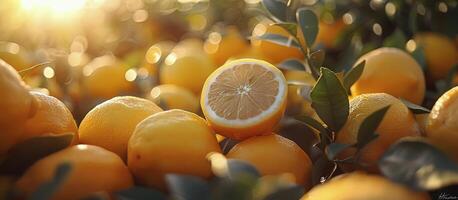Abundance of Lemons on a Tree photo