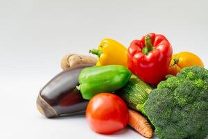 Beautiful Mockup Card with Vegetables Background A Fresh and Wholesome Display of Nature's Bounty, Featuring Vibrant and Colorful Vegetables Against a Rustic and Inviting Backdrop photo