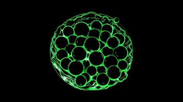 Neon frame effect pearls, symbolizing Bahrain's, glow, black background. video
