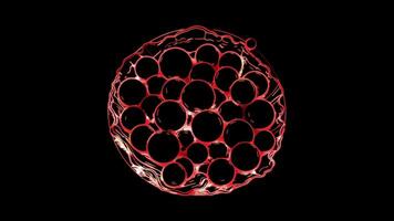 Neon frame effect pearls, symbolizing Bahrain's, glow, black background. video