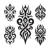 tribal tatuaje diseño silueta ilustración, tribal tatuaje diseño vector