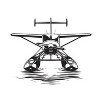 Seaplane Illustration design, Art, Icons, and Graphics isolated on white background vector