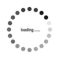 loading icon design vector