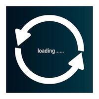 loading icon design vector