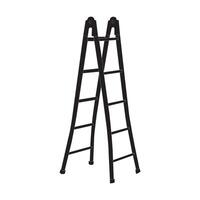 Folding ladder icon vector