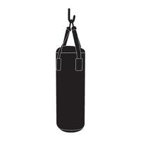 Punching bag icon vector
