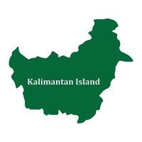 indonesian kalimantan map icon vector