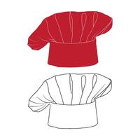 A chef's hat icon vector