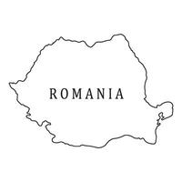 Romania map icon vector