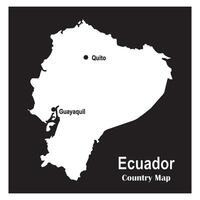 Ecuador map icon vector