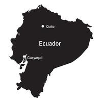 Ecuador map icon vector