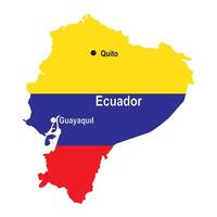 Ecuador map icon vector