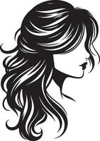 girl hair style Illustration vector