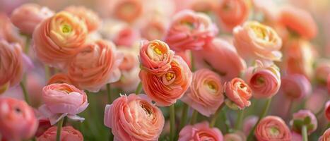 Cluster of Flowers Swaying in Grass photo