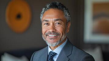 Smiling Man in Suit and Tie photo