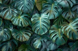 Close Up of Green Leaves photo