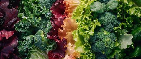Assorted Fresh Vegetables Close Up photo