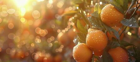Tree Filled With Ripe Oranges photo