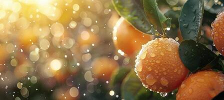 Tree Filled With Ripe Oranges photo