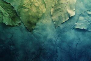 Close Up View of a Green Leaf photo