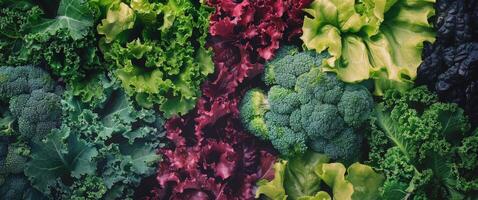 Assorted Fresh Vegetables Close Up photo