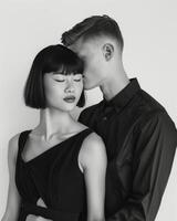 Man and Woman Standing Together photo