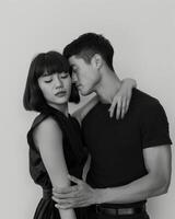 Man and Woman Standing Together photo