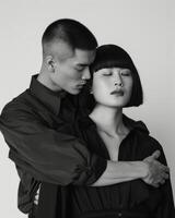 Man and Woman Standing Together photo