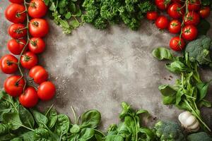Variety of Fresh Vegetables on a Table photo