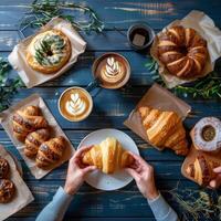 Assorted Pastries on a Table photo