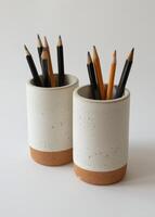 Cups With Pencils photo