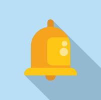 Flat design notification bell icon vector