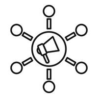 Digital marketing concept icon vector