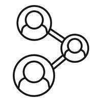 Social network icon share and connect concept vector