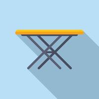 Flat design illustration of a yellow ironing board vector