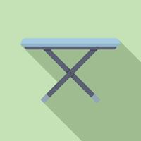 Flat design illustration of ironing board vector