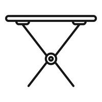 Simplified ironing board line icon vector