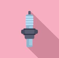 illustration of a spark plug on pink background vector