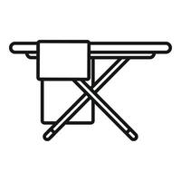 Folding ironing board icon vector