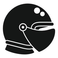 negro y blanco ilustración de un motocicleta casco para gráfico diseño y la seguridad temas vector