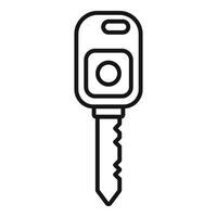 Modern car key line icon vector