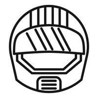 línea Arte ilustración de un carreras casco vector