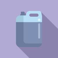 Flat design illustration of a plastic gallon container vector