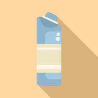 Flat design illustration of a shampoo bottle vector