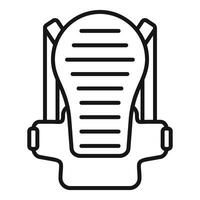 Outline illustration of a space shuttle vector