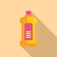 Flat design cleaning product bottle icon vector