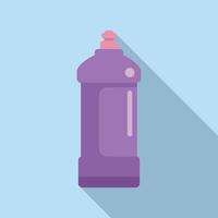 Flat design sports water bottle icon vector