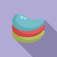 Colorful stacked jelly beans illustration vector