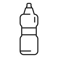 Reusable water bottle line icon vector