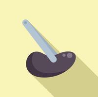 Flat design icon of manual hand press vector